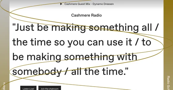 Cover image of "Cashmere Radio"