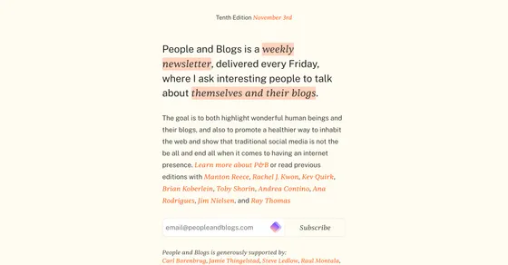Cover image of "People & Blogs"