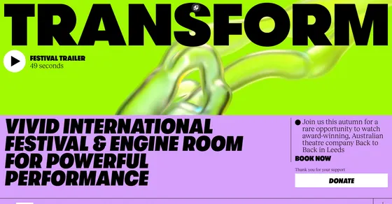 Cover image of "Transform festival"